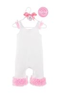 Personalized Princess Romper  with chiffon 0-6M