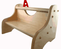 Personalized Wooden Puzzle Name Two Tier Stool