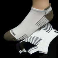 Pkg of 3 Bamboo Acitve Sports Ankle Socks-Large