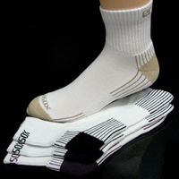 Pkg of 3 Bamboo Active Quarter Socks - Large