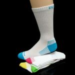 Pkg of 3 Bamboo Viscose Crew Socks - Medium