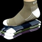Pkg of 3 Bamboo Low-Cut Solid Active Socks - Large