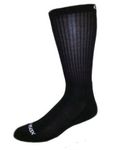 Pkg of 3  Solid Color Bamboo Crew Socks - Large