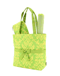 Quilted Damask 3 pc Diaper bag