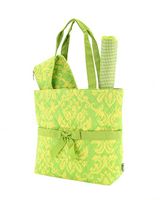 Quilted Damask 3 pc Diaper bag