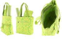 Quilted Damask 3 pc Diaper bag