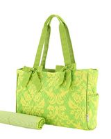 Quilted Damask Diaper Bag