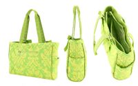 Quilted Damask Diaper Bag