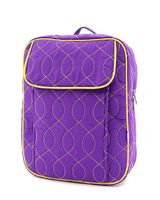 Quilted Large Backpack -- Wave Stiched