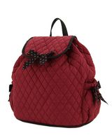 Quilted Monogrammable Maroon Backpack