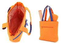 Quilted Solid 3 PC Diaper Bag