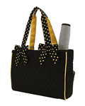 Quilted Solid Medium Diaper Bag