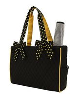 Quilted Solid Medium Diaper Bag