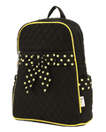 QUILTED SOLID MEDIUM ZIPPERED BACKPACK