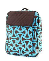 Retro Design Quilted Large Backpack