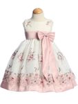 Rose Embroidered Organza Dress