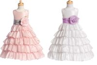 Ruffle Dress With Color Change Sash