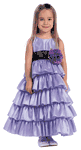 Ruffle Dress With Color Change Sash