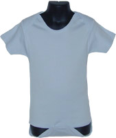 Short Sleeved Light Color Cotton Infant Onesie