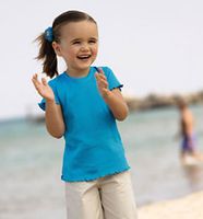 Short Sleeved Toddler Baby Rib Tiny Tee.