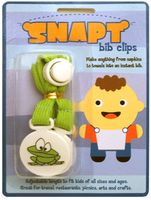Snapt Bib Clips-Frog Design