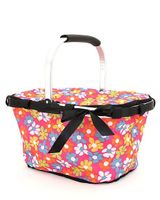 Stylish Collapsible Market And Shopping Basket in  Floral Print