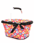 Stylish Collapsible Market And Shopping Basket in  Floral Print