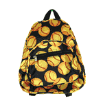 Toddler Backpack with  Softball Print