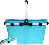 Turquoise Collapsible Market And Shopping  Basket