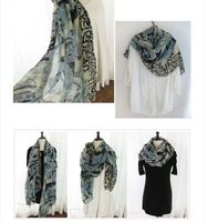 Women Designer Ros Voile Scarf