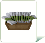 White Bamboo Fiber Athletic Socks-3/4 Crew