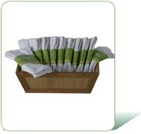 White Bamboo Fiber Athletic Socks-3/4 Crew