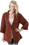 Women' hemp tai chi jacket