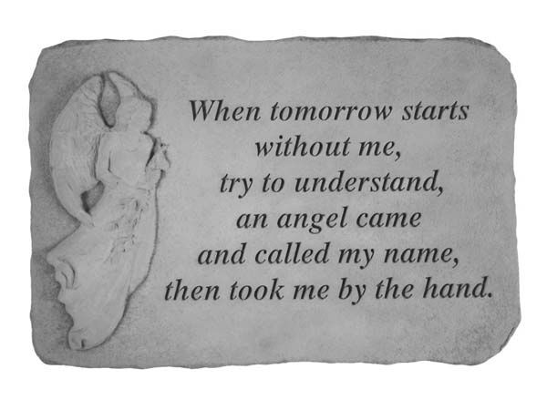 Memorial Angel Stone - When Tomorrow Starts