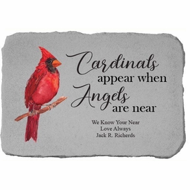 Personalized Memorial Stone - Cardinals Appear