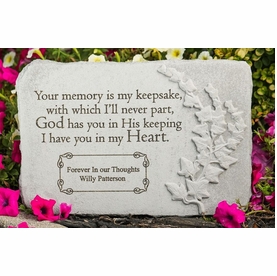 Personalized Memorial Stone - Your Memory Is My Keepsake