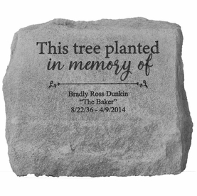 Personalized Memorial Tree Marker Urn