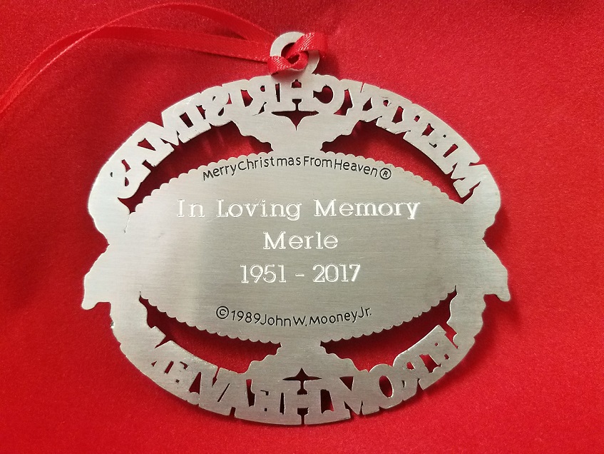 Merry Christmas From Heaven Ornament Personalized 