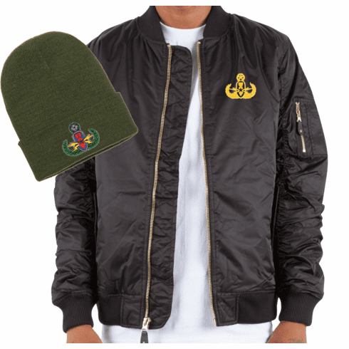EOD Bomber Jacket and Beanie Bundle