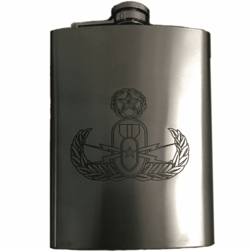 Flask with Badge