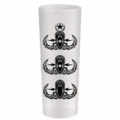 Frosted 3oz Tall EOD Shotglass