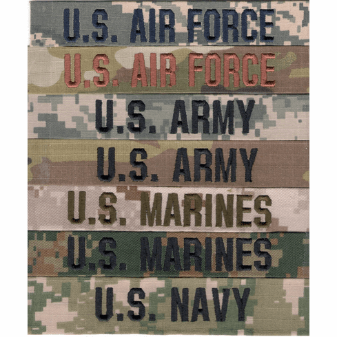 Military Branch Name Tapes