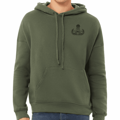 Drop Shoulder Sponge Fleece Hoodie