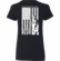 Ladies V-Neck Bomb Suit Guy with Flag Single Color
