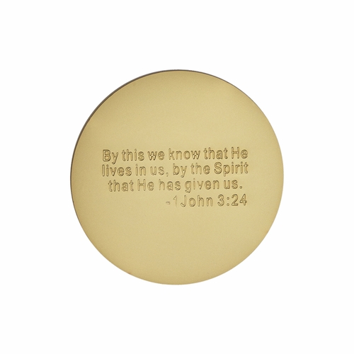 1-1/2 Inch Gold Plated Die Struck Holy Confirmation Coin