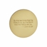 1-1/2 Inch Gold Plated Die Struck Holy Confirmation Coin with Imprinting