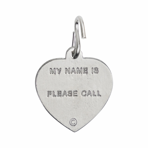 1-1/2 Inch Pewter Heart and Guardian Angel Pet Medal