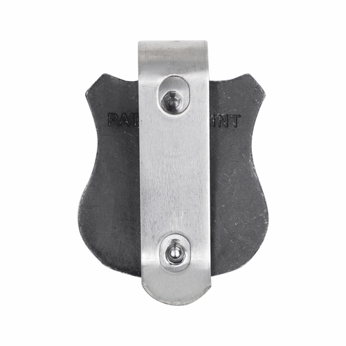 1-1/2 x 1-1/8 Inch Fine Pewter St. Michael, Patron Saint of Police Visor Clip