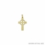 1-1/4 Inch 14KT Gold Celtic Cross Pendant