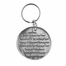 1-1/4 Inch Fine Pewter Round Serenity Prayer Key Chain